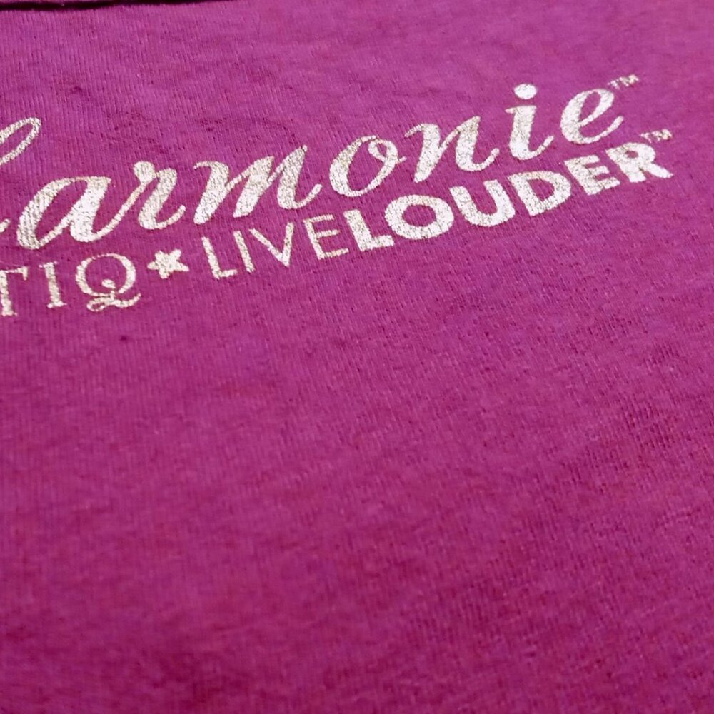 ⚡FINAL SALE⚡Purple Harmonie HPNOTIQ Liqueur LiveLouder Sexy Baby Tee NWOT - Picture 9 of 11
